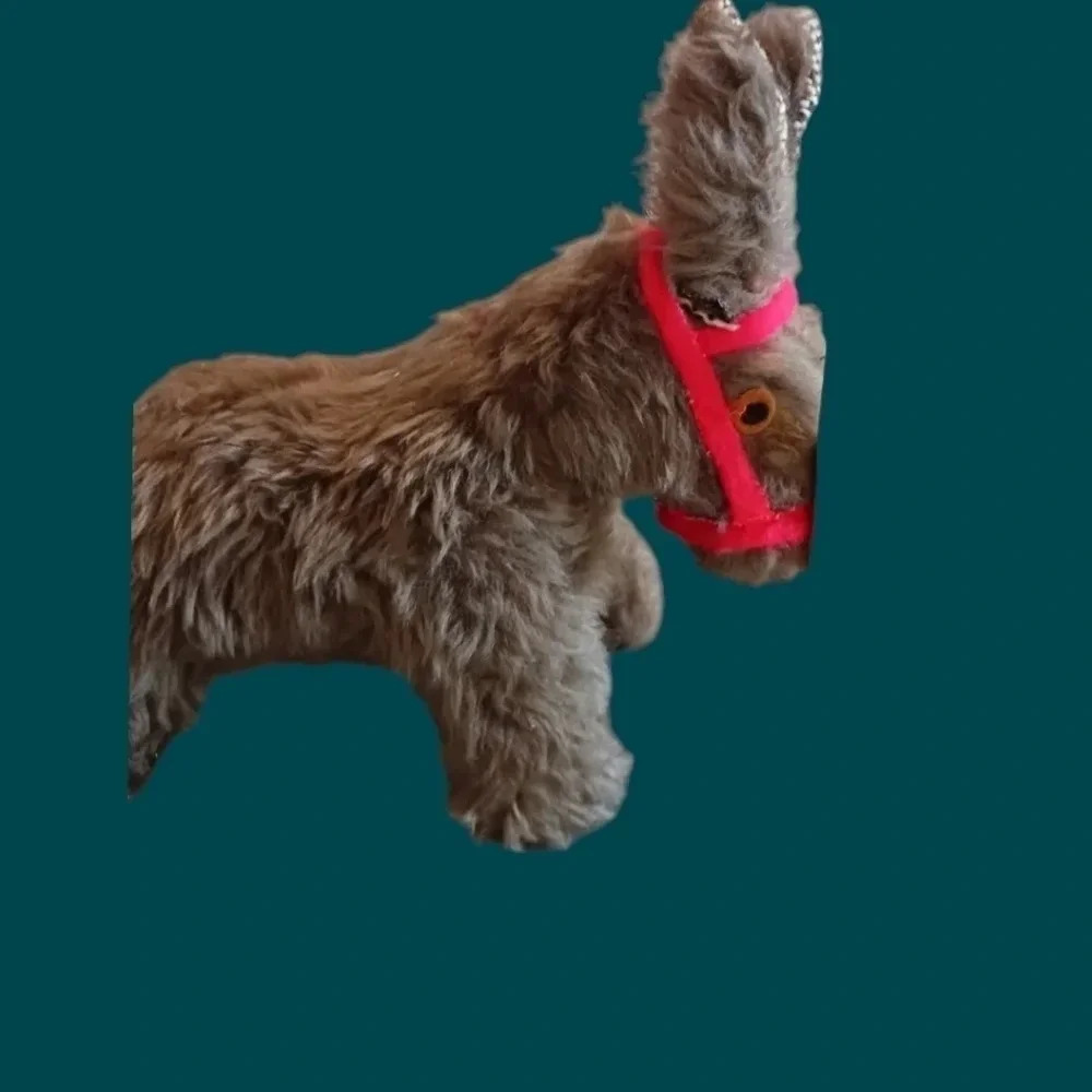 Vintage stuffed plush donkey "8.5" - Picture 4 of 8